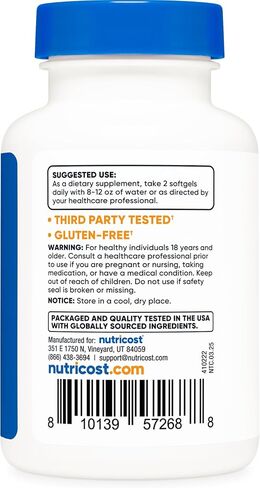 Nutricost Chlorophyll (100mg) 120 Softgels - Gluten-Free, 60 Servings in Saudi Arabia