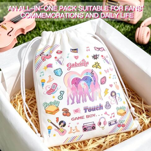 AICase for Katseye Merch Gifts Stuff مستوحاة من حقيبة الرباط حقيبة الظهر الرياضية وصالة الألعاب الرياضية Sackpack ملصق حمل حقيبة قميص ألبوم الصور الفوتوغرافية حقيبة سلسلة مقاومة للماء للنساء والرجال زينة عيد الميلاد in Kuwait