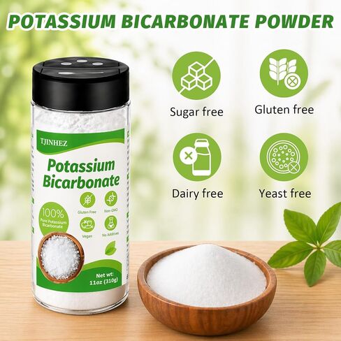 Potassium Bicarbonate 11oz, 100% Pure Food Grade Potassium Powder | Potassium Carbonate for Baking, Plants, Cakes, Cookies, Wine Making & Leavening Agent in Saudi Arabia