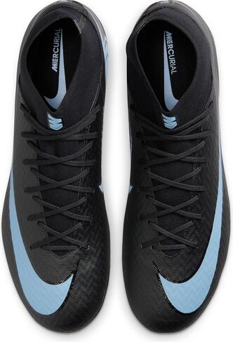 Nike Mercurial Superfly 10 Academy Artificial-Grass High-Top Soccer Cleats (Black/Ice Blue) Size in Kuwait