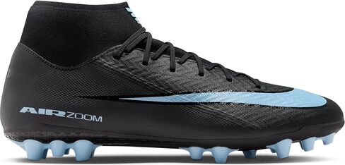 Nike Mercurial Superfly 10 Academy Artificial-Grass High-Top Soccer Cleats (Black/Ice Blue) Size in Kuwait