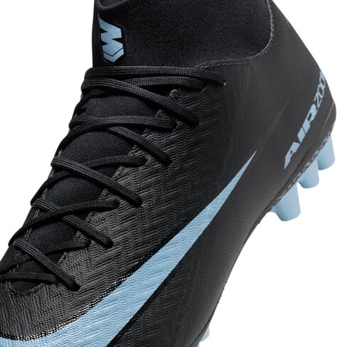 Nike Mercurial Superfly 10 Academy Artificial-Grass High-Top Soccer Cleats (Black/Ice Blue) Size in Kuwait