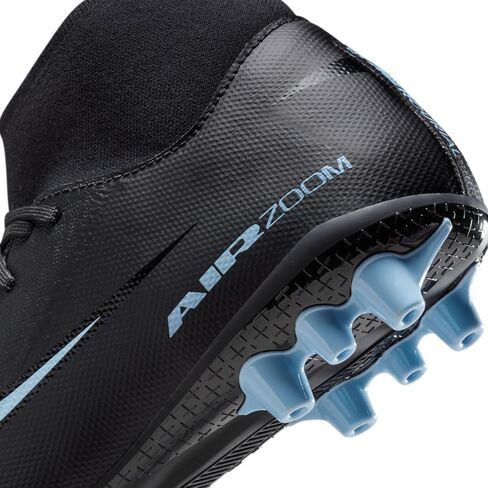 Nike Mercurial Superfly 10 Academy Artificial-Grass High-Top Soccer Cleats (Black/Ice Blue) Size in Kuwait