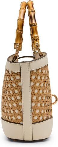 Anne Klein Women's Rounded Mini Caning Tote with Convertible Strap in Kuwait