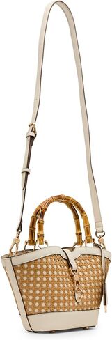 Anne Klein Women's Rounded Mini Caning Tote with Convertible Strap in Kuwait