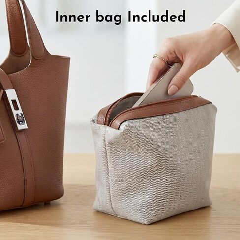 Tote Bag for Women Top Handle Handbag Satchel Bag for Women Vegan Leather Lock Design Bucket Purse for Work Evening in Saudi Arabia