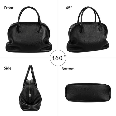 DAILANDO Leather Top Handle Satchel Purse for Women, Soft Designer Tote Bag with Detachable Crossbody Strap in Saudi Arabia