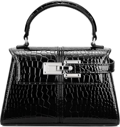 Women's Top Handle Handbag Vegan Leather Crossbody Bag in Kuwait