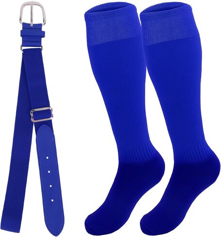 Baseball Socks and Belt Combo Set Elastic Softball Socks and Belt for Youth and Adult in Saudi Arabia