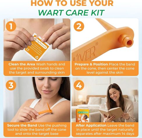 Premium Skin-Care Patch Kit – Gentle Foot & Face Care Set with Soft Patches, Comfort Bands & Stick Applicator for Men, Women & Kids Orange in Saudi Arabia