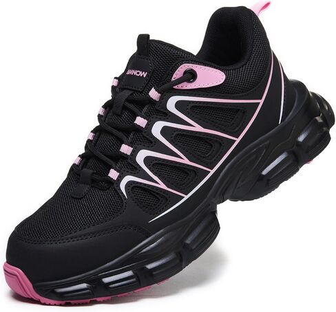 Steel Toe Shoes for Men - Lightweight Non Slip Work Shoes Women - Comfortable with Kevlar Midsole Safety Sneakers for Construction Warehouses Factories in Kuwait
