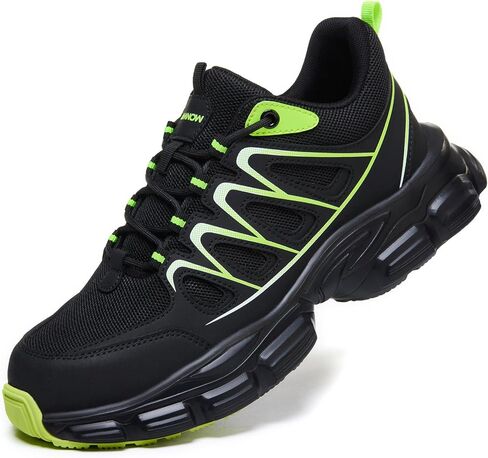 Steel Toe Shoes for Men - Lightweight Non Slip Work Shoes Women - Comfortable with Kevlar Midsole Safety Sneakers for Construction Warehouses Factories in Kuwait