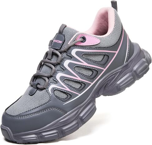 Steel Toe Shoes for Men - Lightweight Non Slip Work Shoes Women - Comfortable with Kevlar Midsole Safety Sneakers for Construction Warehouses Factories in Kuwait