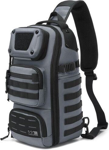 OZUKO Tactical Sling Bag for Men, MOLLE Crossbody Sling Pack, Water-Resistant EDC Shoulder Backpack for Travel, Hiking & Daily Use in Saudi Arabia