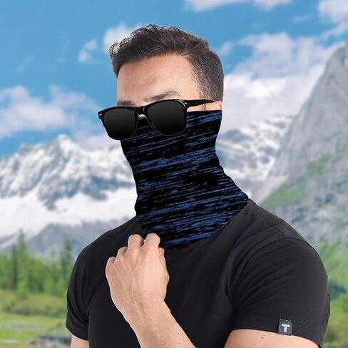 Striped Neck Gaiter Face Mask for Running, Cycling, Hiking, Sun protection, Breathable and Lightweight Outdoor Headwear in Kuwait