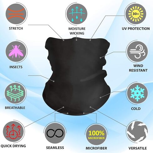 Anonymous Neck Gaiter 2-PK Lightweight Seamless Multifunctional Headwear - Neck Gaiter Shield for Men - Sun UV Dust Wind Proof - Washable and Reusable Outdoor - Guy Fawkes in Saudi Arabia