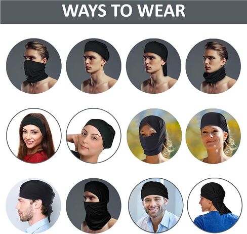 Anonymous Neck Gaiter 2-PK Lightweight Seamless Multifunctional Headwear - Neck Gaiter Shield for Men - Sun UV Dust Wind Proof - Washable and Reusable Outdoor - Guy Fawkes in Saudi Arabia