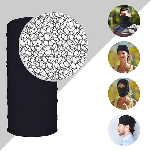 Anonymous Neck Gaiter 2-PK Lightweight Seamless Multifunctional Headwear - Neck Gaiter Shield for Men - Sun UV Dust Wind Proof - Washable and Reusable Outdoor - Guy Fawkes in Saudi Arabia