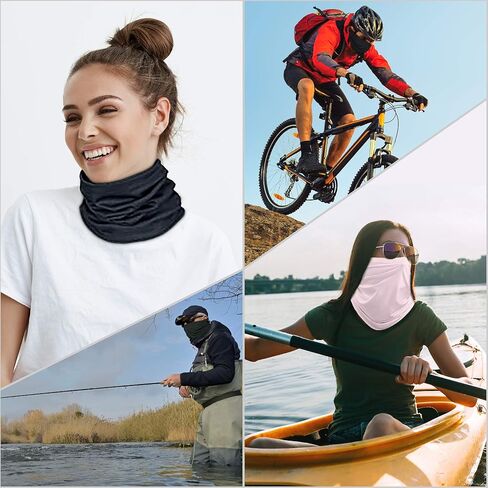 Anonymous Neck Gaiter 2-PK Lightweight Seamless Multifunctional Headwear - Neck Gaiter Shield for Men - Sun UV Dust Wind Proof - Washable and Reusable Outdoor - Guy Fawkes in Saudi Arabia