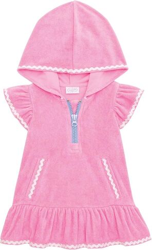 Mud Pie Toddler Girl Pink RIC Rac Zip Cover Up in Kuwait