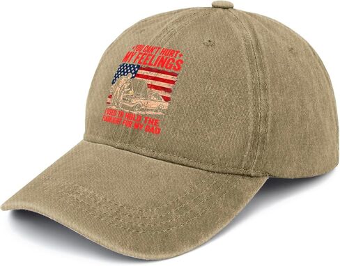 You Can't My Feelings Used to Hold Flashlight Dad Funny Hat for Mens Cool in Kuwait