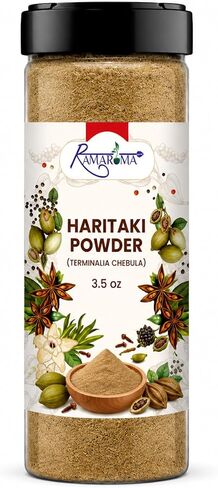 Premium Haritaki Powder 3.5 oz (Terminalia Chebula) – Fine Ground Herbal Powder for Tea, Herbal Blends, Daily Wellness Routines & Traditional Ayurvedic Use –Fresh Aroma, Small Batch Packed in Saudi Arabia