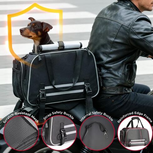 Motorcycle Dog Carrier for Aprilia RSV4 RR Back Seat Vehicle-Mounted Pet Carrier Portable Travel Bag Cat Carrier Bag in Kuwait