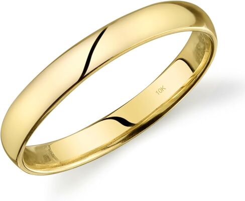 10k Light Comfort Fit Wedding Band in Saudi Arabia