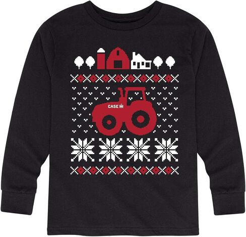 Case IH - سترة Ugly Sweater Magnum - تي شيرت بأكمام طويلة للشباب والأطفال الصغار in Kuwait