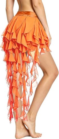 Belly Dance Skirt for Women Belly Dance Hip Scarf Jellyfish Skirt Latin Dance Costume Rave Outfit in Saudi Arabia