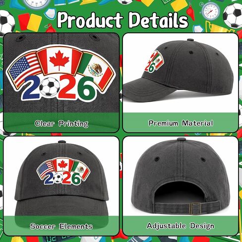 Soccer Sports Hat - Adjustable Size Baseball Cap Football Team Gifts Accessories Decorations for Men Women Running Workouts and Outdoor Activities Casual Daily Outfits（Dark Gray） in Saudi Arabia