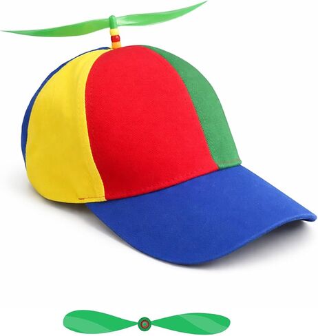 Colorful Helicopter Propeller Baseball Cap - Spinning Propeller Hat for Adults, Adjustable Funny Hat Snapback Cap in Saudi Arabia