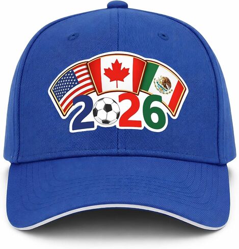 Soccer Sports Hat - Adjustable Size Baseball Cap Football Team Gifts Accessories Decorations for Men Women Running Workouts and Outdoor Activities Casual Daily Outfits（Blue） in Saudi Arabia