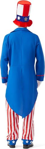 Uncle Sam Costume Adult Men American 9PCS Deluxe Independence Day Suit 4th of July Outfits Patriotic Cosplay in Saudi Arabia