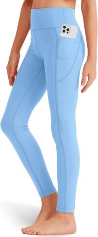 Girls' Black Athletic Leggings with Pockets, White Ankle Length Yoga Pants for Kids in Saudi Arabia