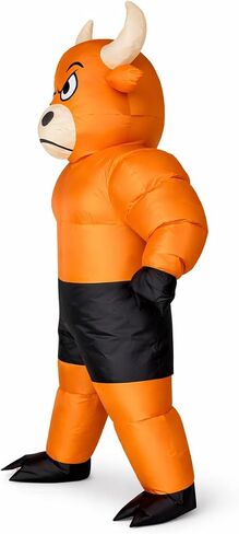 Adult Inflatable Bull Costume Blow Up Full Body Funny Bull Party Halloween Suit in Saudi Arabia