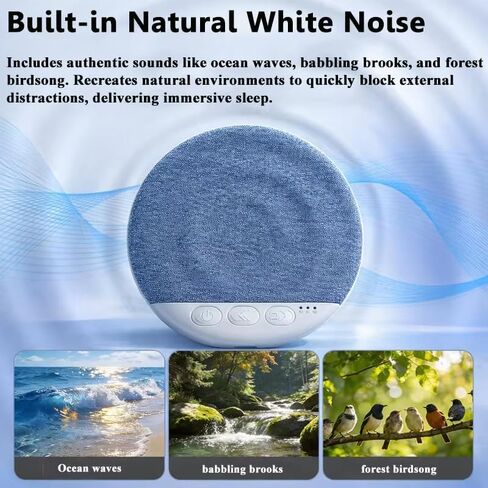 Under Pillow Speaker for Sleeping, Mini Bone Conduction Bluetooth Sleep Aid, Stereo Bass, Volume Control, TF Card Support, Plastic, Battery Powered, Blue in Saudi Arabia