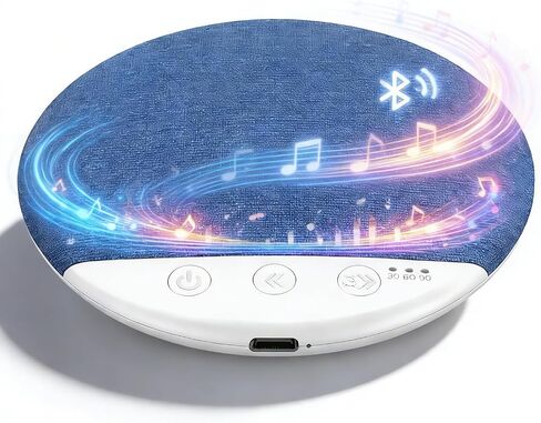 Under Pillow Speaker for Sleeping, Mini Bone Conduction Bluetooth Sleep Aid, Stereo Bass, Volume Control, TF Card Support, Plastic, Battery Powered, Blue in Saudi Arabia