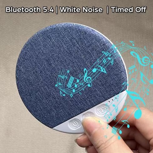 Under Pillow Speaker for Sleeping, Mini Bone Conduction Bluetooth Sleep Aid, Stereo Bass, Volume Control, TF Card Support, Plastic, Battery Powered, Blue in Saudi Arabia