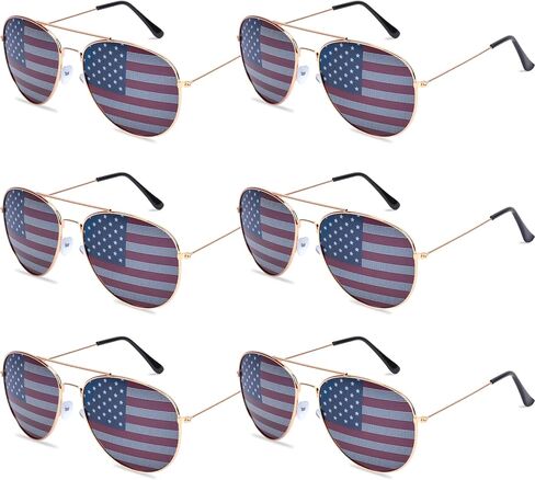 Seifar Independence Day Flag Sunglasses UV400 Patriotic Glasses for 250th Anniversary 4th of July Independence Day Supplies in Saudi Arabia