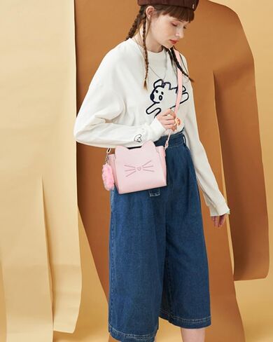 AFKOMST Kawaii Cat Purse for Ladies Girls and Teens, Small Kitty Bag and Novelty Gifts for Birthday Christmas Valentine's Day in Saudi Arabia