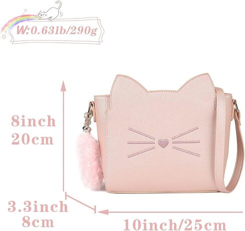 AFKOMST Kawaii Cat Purse for Ladies Girls and Teens, Small Kitty Bag and Novelty Gifts for Birthday Christmas Valentine's Day in Saudi Arabia