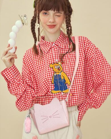 AFKOMST Kawaii Cat Purse for Ladies Girls and Teens, Small Kitty Bag and Novelty Gifts for Birthday Christmas Valentine's Day in Saudi Arabia