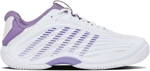 K-Swiss Women's Hypercourt Express 3 Clay Tennis Shoe, White Purple Haze Lunar Rock, 9 in Kuwait