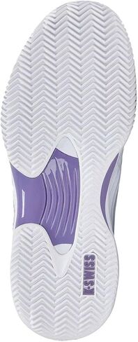K-Swiss Women's Hypercourt Express 3 Clay Tennis Shoe, White Purple Haze Lunar Rock, 9 in Kuwait