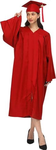 Unisex Matte Graduation Cap and Gown 2026 Tassel Set for High School and Bachelor in Saudi Arabia