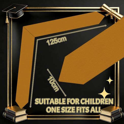 Mepase 6 Pcs Boho Preschool Graduation Sash 49" Satin Plain Graduation Stole Kid Grad Sash for Preschool Kindergarten Grad Decor in Saudi Arabia