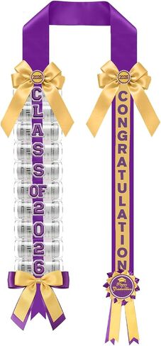 Money Leis for Graduation 2026 - Money Leis for Graduation Sash Class of 2026, Blue Sliver Stole Unisex High School College Party Supplies Accessories Gifts in Saudi Arabia