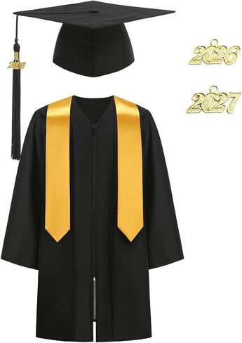 قبعة وثوب التخرج اللامع للجنسين من GRAJTCIN لمرحلة ما قبل المدرسة، شرابة مع مجموعة ساحرة 2026 in Kuwait