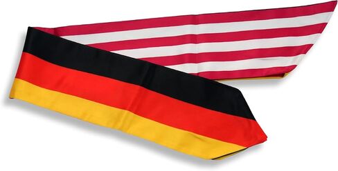 USA And Germany Flag Graduation Stole,Satin Embroidery Graduation Sash for International Students,72 Inch Length. in Kuwait